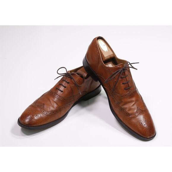 Ben Sherman Brown Wingtip Oxford Leather Dress Shoes Mens 12 main image 4